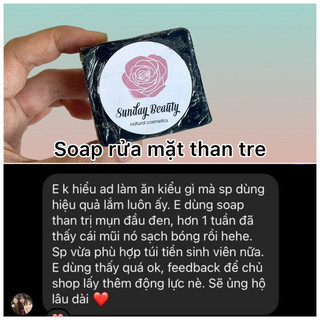Xà phòng than tre rửa mặt handmade