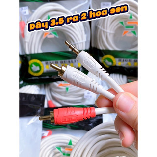 (10M - 15M - 20M - 25M - 30M) (VIDEO) Dây cáp âm thanh chuyển đổi từ Jack 3.5mm ra 2 hoa sen/AV/RCA JStar