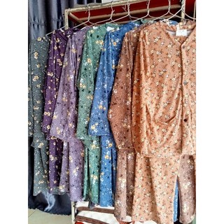 BỘ BÀ BA DÀI TAY-QUẦN DÀI CHO NGƯỜI GIÀ CÓ TÚI ÁO(CHẤT THUN LẠNH XK LOẠI 1)