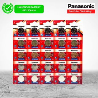 5 Vỉ ( 25 Viên ) Pin Panasonic CR2032 / CR2025 / CR2016 3 Volt made in Indonesia - Hàng Chính Hãng