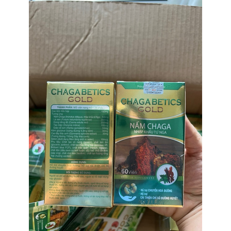 Tiểu Đường Chaga Bestics - Hỗ Trợ Giảm Đường Huyết, Giảm Biến Chứng Do Đái Tháo Đường, Nấm Chaga Nhập Khẩu Nga.