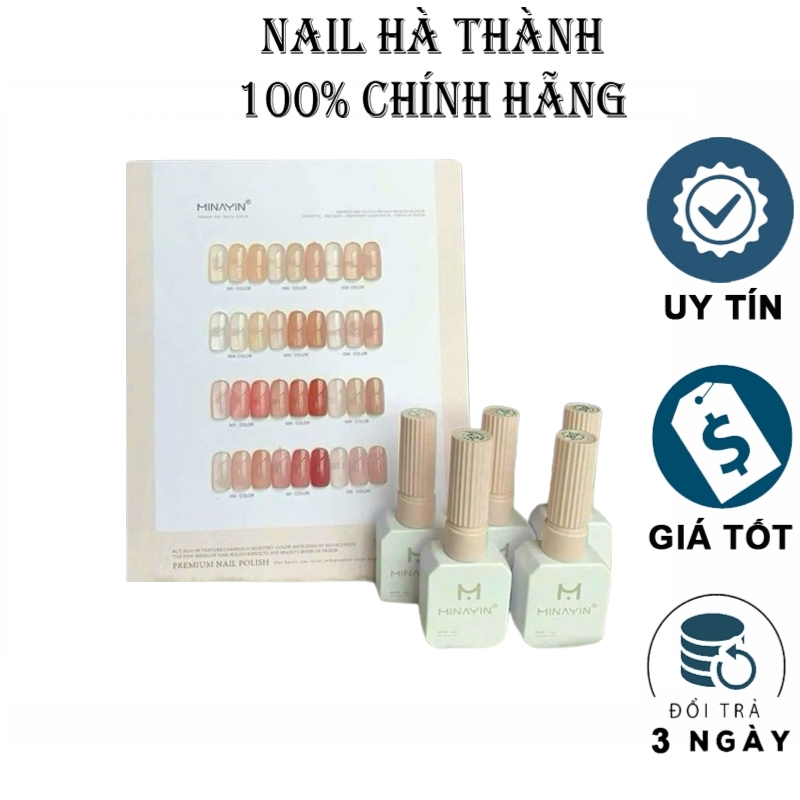 Set sơn thạch hồng 12 màu đẹp lên màu chuẩn Minayin