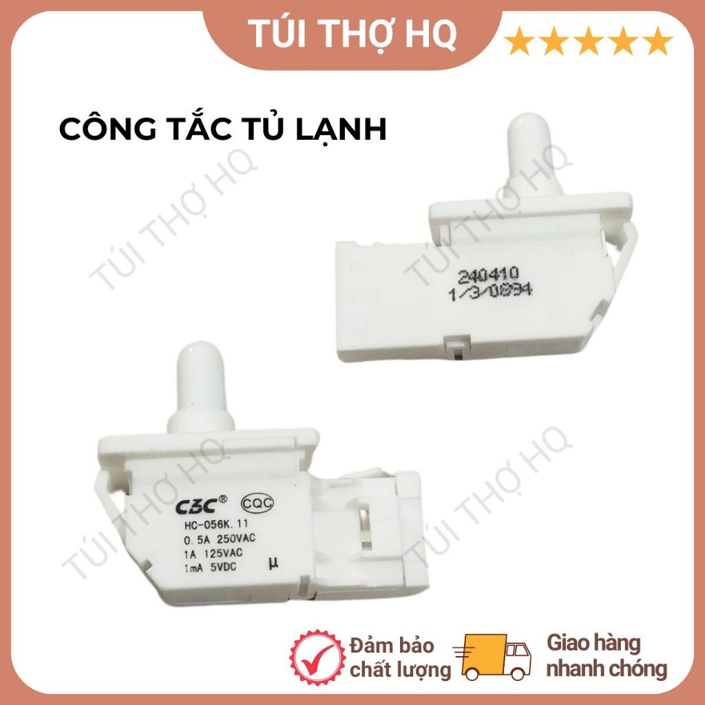 Công tắc cánh 3 chân cài cho tủ lạnh HITACHI AQUA SHARP, công tắc đèn tủ quần áo đa năng Tốt