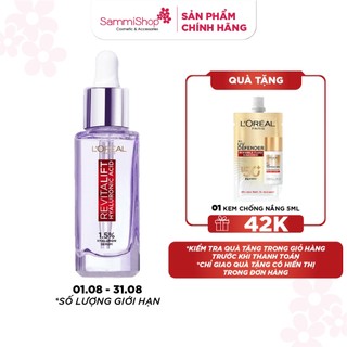 Loreal Serum dưỡng ẩm l'oreal paris revitalift hyaluronic acid 1.5% hyaluron 30ml