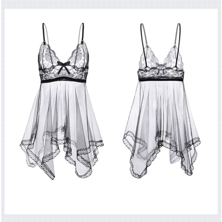 Đầm ngủ ren xuyến thấu đuôi cá siêu xinh gợi cảm váy ngủ 2 dây nữ sexy đỏ đen kèm chip quyến rũ BIKI HOUSE N118 - HCM | BigBuy360 - bigbuy360.vn