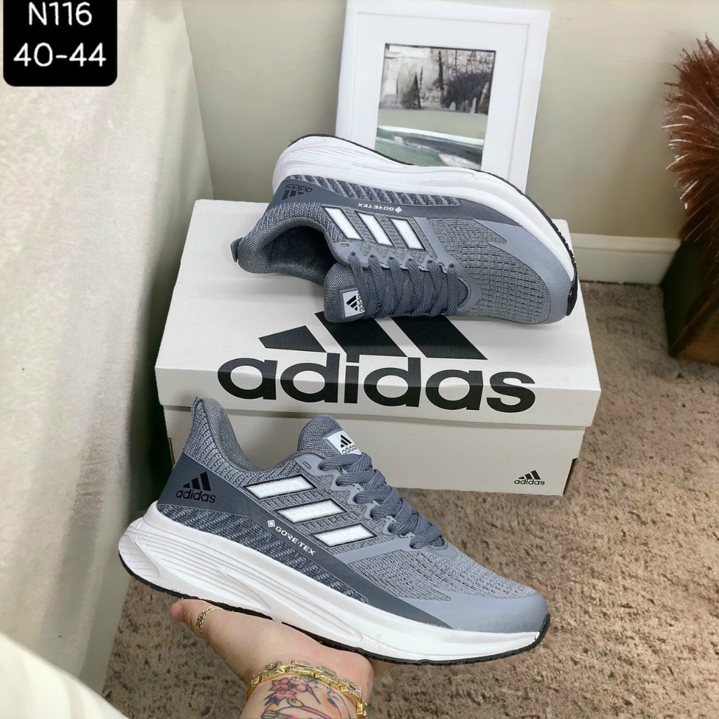 Giày chạy bộ nam Adidass siêu nhẹ, giày bóng chuyền, cầu lông đế chống trơn trượt Ms 116