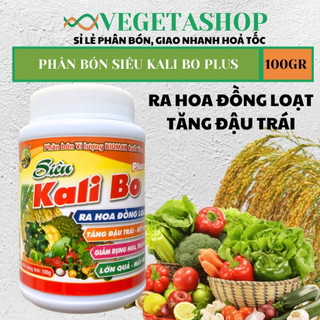  PHÂN BÓN SIÊU KALI BO 100gr -GIẢM RỤNG TRÁI NON-NUÔI TRÁI TO HỦ 100gr Kích Thích Ra Hoa Đậu Quả - VEGETASHOP 
