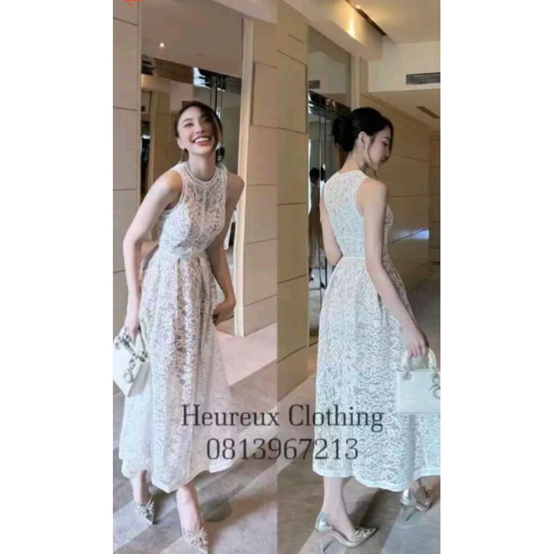 đầm ren sát nách dáng dài ( còn size s)