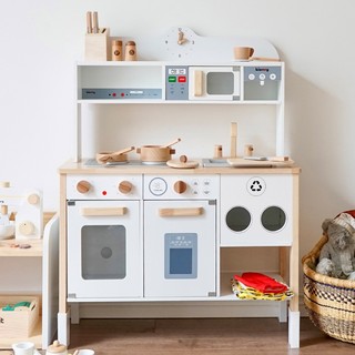 Bộ đồ chơi bếp gỗ cao 90cm toystore FUDAER bếp nấu ăn kienvy bằng gỗ tự nhiên cao cấp an toàn cho bé