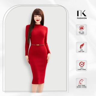 NK Fashion Đầm Len Ôm Tay Dài, Tone Dáng, Tay Dài  NKFDV2311099