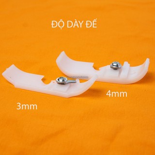 đế chân vịt nhựa máy vắt sổ 4 chỉ công nghiệp siruba, jack , juki,...(2 LOẠI ĐẾ DÀY VÀ MỎNG )