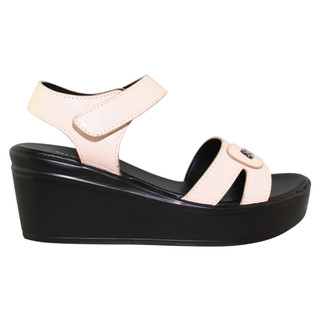 Sandal đế bằng nữ Bita's SYN.291 (Đen + Kem)