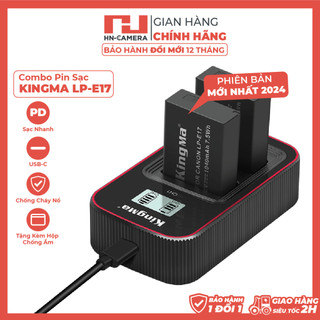 BỘ PIN + DOCK SẠC ĐÔI KINGMA LP-E17 CANON (Bản mới nhất)