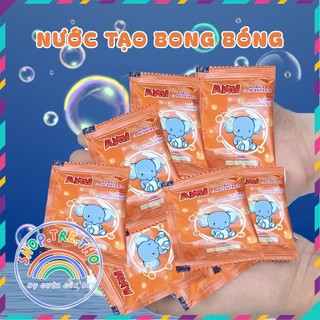 Combo 20 gói nước pha tạo bong bóng xà phòng KHÔNG MÙI VÀ AN TOÀN CHO BÉ, tạo ra nhiều bong bóng và nhiều màu sắc hơn