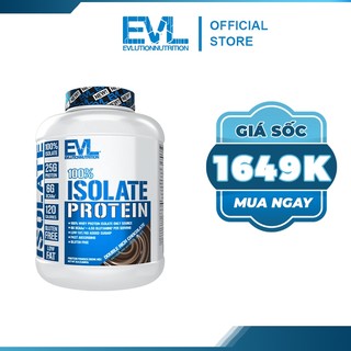 Sữa Dinh Dưỡng EVL 100% ISOLATE WHEY 5LBS 2.3KG Bổ Sung Protein Và Tăng Cơ Nhanh - USA