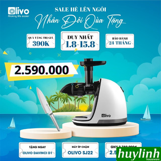 Máy ép chậm trục ngang Olivo SJ22 - 150W - Tặng công thức ép