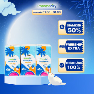 Khăn giấy bỏ túi Pharmacity Tropical Summer