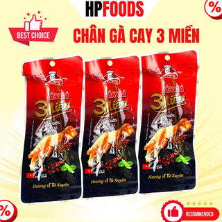 Combo 10 cái chân gà Cay 3 Miền gói 55g-đồ ăn vặt chân gà cay vị tứ xuyên tương thơm Tê cay 3 Miền