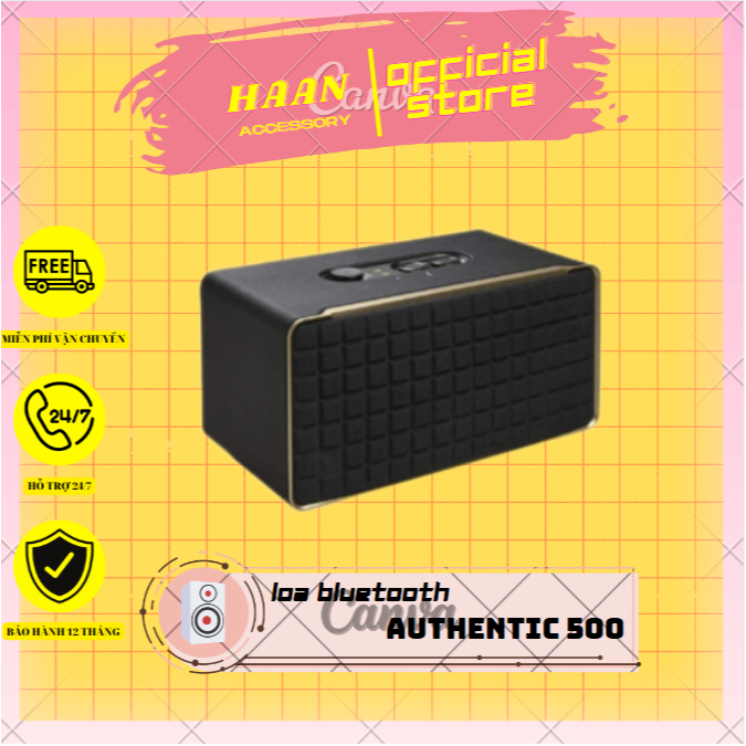 Loa bluetooth Authentic 500 - Âm tuyệt đỉnh, hiệu suất "out trình" với hiệu ứng Dolby Atmos®