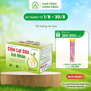 Cốm lợi sữa Ích Nhân hỗ trợ tăng tiết sữa, giảm căng, tắc - dành cho mẹ bầu hộp 20 gói CLS