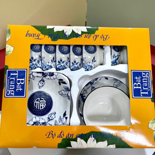  Bộ Bát Đĩa Sứ,Set Bát Đĩa kèm hộp quà BÁT TRÀNG,chất lượng,sang trọng,giao hàng hoả tốc,an toàn,giá tốt nhất 