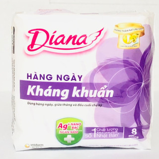 Băng vệ sinh Diana hàng ngày kháng khuẩn 8 miếng