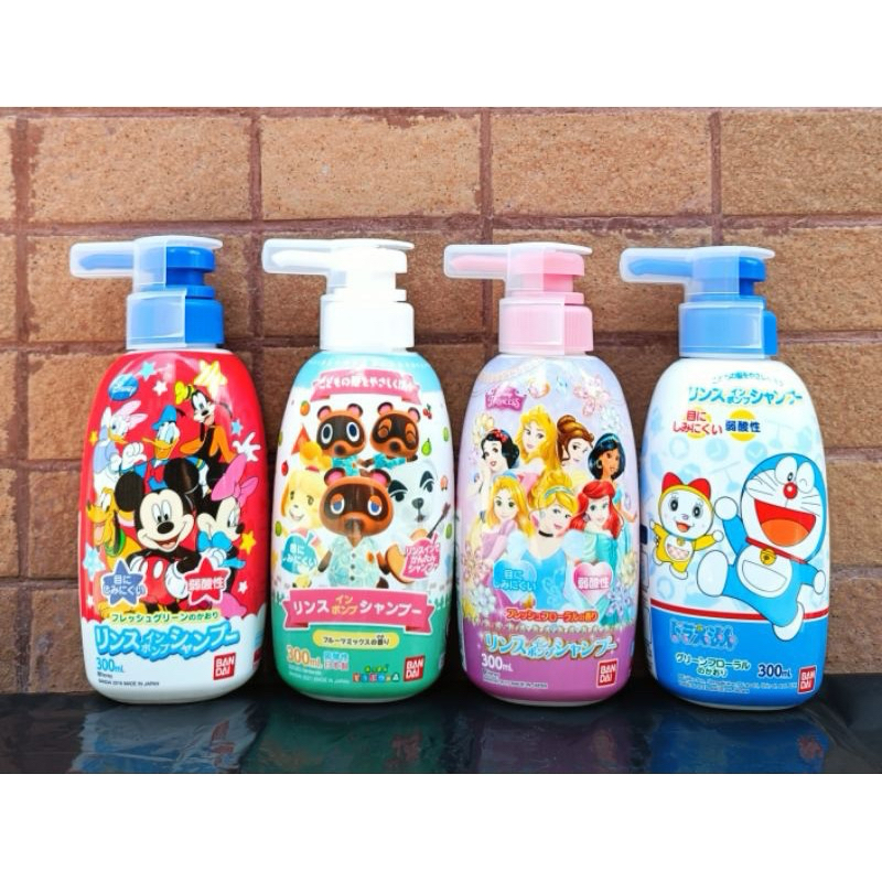 Sữa Tắm Gội Hoạt Hình Bandai Nhật Bản 300ml Dành Cho Bé Từ 2 Tuổi