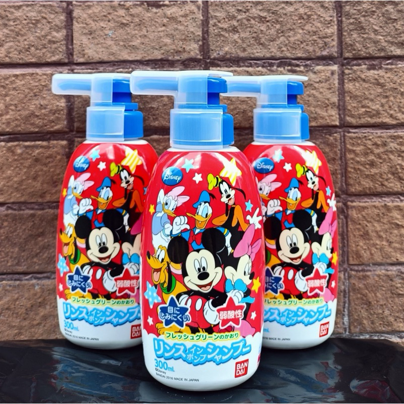 Sữa Tắm Gội Hoạt Hình Bandai Nhật Bản 300ml Dành Cho Bé Từ 2 Tuổi