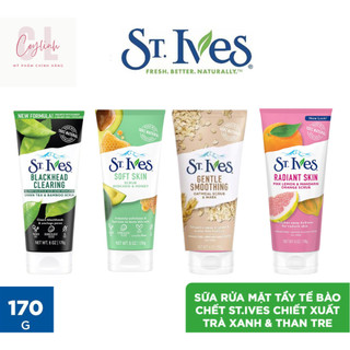 Sữa Rửa Mặt St.Ives Tẩy Tế Bào Chết Sạch Mụn Sáng Da 170g Chính Hãng
