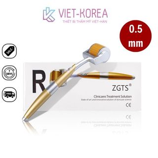 Kim lăn tay zgts vàng 0.5mm lăn mọc tóc, đẩy tinh chất
