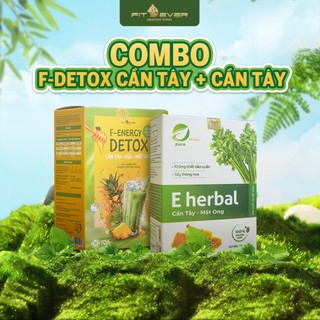 Combo 1 bột detox cần tây và 1 bột cần tây mật ong