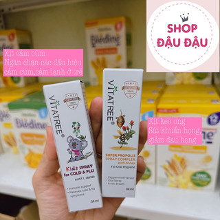 Xịt họng keo ong Vitatree Úc 30ml
