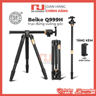 Chân máy ảnh Tripod Beike Q999H trục hỗ trợ quay vuông góc chính hãng