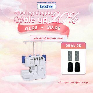 Máy vắt sổ gia đình Brother 2104D Hàng chính hãng