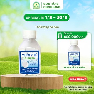 Viên Muối Ích Nhân Sát Khuẩn Mũi Họng An Toàn Tiện Lợi - Lọ 50 Viên MYT