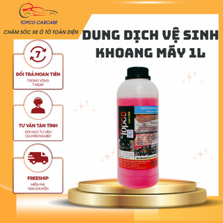 Dung dịch tẩy rửa khoang máy ô tô, tẩy rửa dầu mỡ, Topco dung dịch an toàn chi tiết động cơ xe 1L
