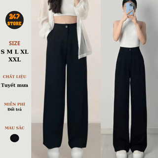 Quần culottes rộng cạp cao khoá trước 1 khuy 3100_P0K30