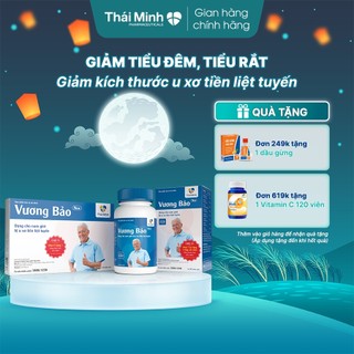 Vương Bảo Thái Minh New - Viên uống hỗ trợ giảm kích thước tuyến tiền liệt ở nam giới - Hộp 20 viên - lọ 80 viên