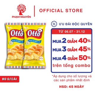 Combo 2 gói Bánh mì hoa cúc mini Otto 80g Phạm Nguyên - bánh kẹo Phạm Nguyên