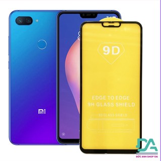Kính cường lực 9D full màn Xiaomi Mi 8 lite tặng giấy lau kính