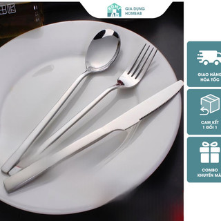 Thìa dĩa inox cao cấp USA thìa dĩa muỗng ăn cơm nĩa ăn mỳ sáng bóng bền đẹp chuyên dụng cho nhà hàng giadung_homeab