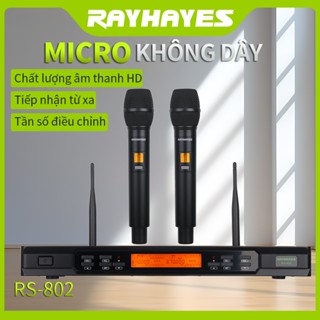 Micro không dây RAYHAYES có thể điều chỉnh tần số hồng ngoại cặp tần số một kéo hai tất cả bằng kim loại