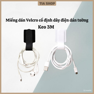 Dây dán velcro cố định dây điện, cáp mạng, tai nghe keo 3m