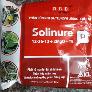 Phân bón lá đa trung vi lượng Lân Cao 12-36-12+2MgO+TE (100g)