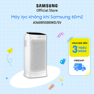 [Nhập ELSSDA158 giảm thêm 12%] Máy lọc không khí Samsung 60m2 AX60R5080WD, lọc bụi mịn PM0.3, kháng khuẩn 99.9%