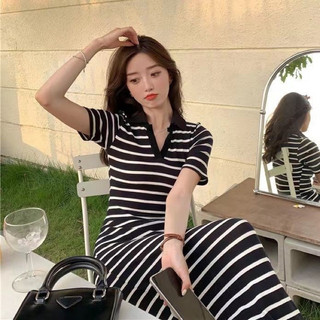 Đầm đen len sọc🖤
