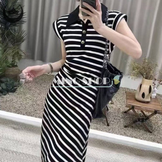 Đầm đen len sọc🖤