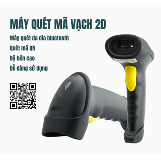 Máy quét mã vạch không dây Bluetooth KAW quét mã vạch, quét mã QR, kết nối điện thoại - Bảo Hành 12 tháng
