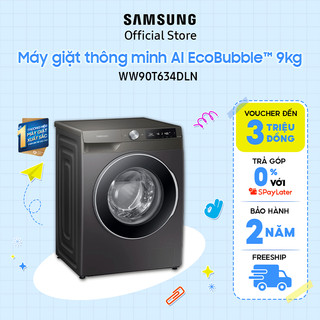 [Nhập ELSSDA158 giảm thêm 12%] Máy giặt thông minh Samsung AI EcoBubble™ 9kg (WW90T634DLN)_Miễn phí công lắp đặt