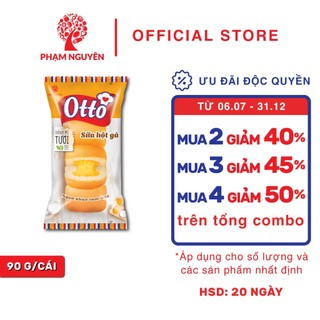 Bánh mì tươi nhân kem Otto 90g Phạm Nguyên - bánh kẹo Phạm Nguyên